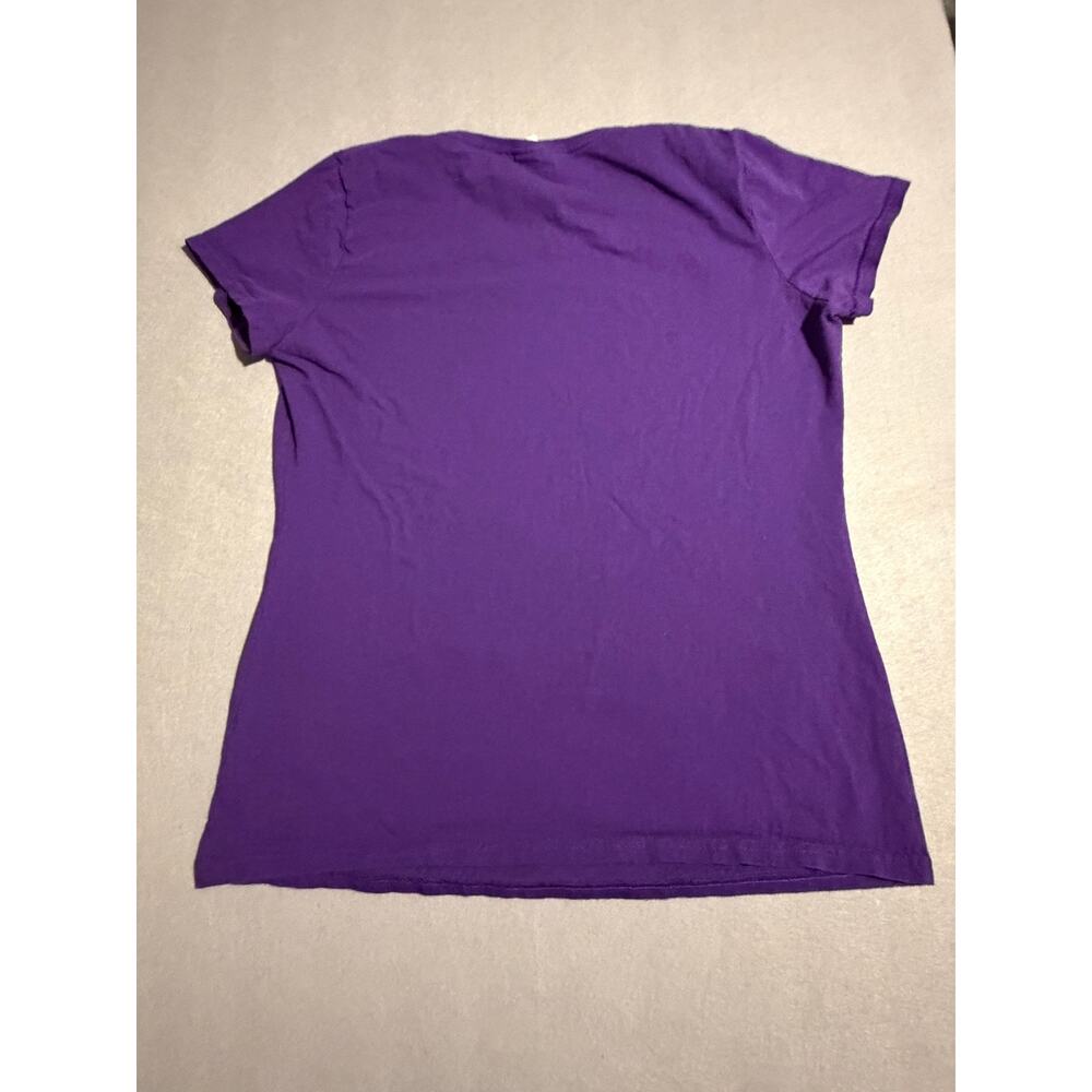Schnauzer Mom Graphic T-Shirt Purple Dog Lover Tee Women’s Large - Picture 4 of 5